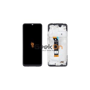Συμβατή Οθόνη LCD και Μηχανισμός Αφής με Πλαίσιο για Xiaomi Poco M4 5G Μαύρο
