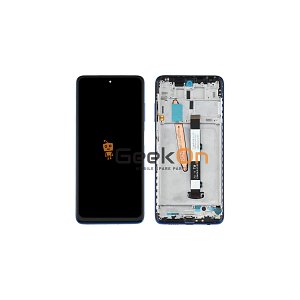 Συμβατή Οθόνη LCD και Μηχανισμός Αφής με Πλαίσιο για Xiaomi Poco X3 / X3 Pro / X3 NFC Μπλε