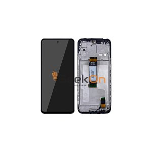 Συμβατή Οθόνη LCD και Μηχανισμός Αφής με Πλαίσιο για Xiaomi Redmi 12 4G / 5G Μαύρο