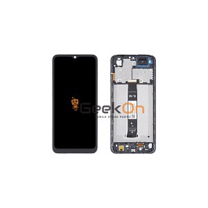 Συμβατή Οθόνη LCD και Μηχανισμός Αφής με Πλαίσιο για Xiaomi Redmi A2 / A2+ 2023 Μαύρο