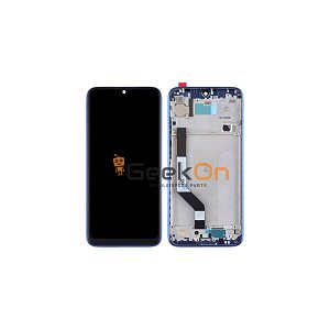 Συμβατή Οθόνη LCD και Μηχανισμός Αφής με Πλαίσιο για Xiaomi Redmi Note 7 / Note 7 Pro Μπλε