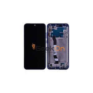 Συμβατή Οθόνη LCD και Μηχανισμός Αφής με Πλαίσιο για Xiaomi Redmi Note 8T Μπλε