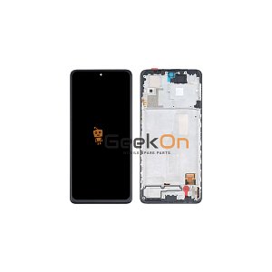 OLED Συμβατή Οθόνη LCD και Μηχανισμός Αφής με Πλαίσιο για Xiaomi Redmi Note 10 Pro 4G Μαύρο