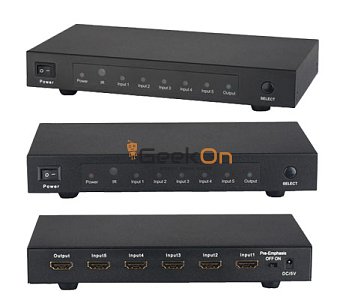 HDMI Switch 5 Εισόδων Quatech HSW0501