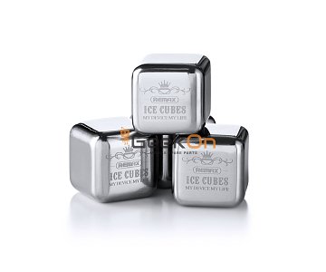 Σετ 8 Ανοξείδωτα Μεταλλικά παγάκια Remax RT-BL01