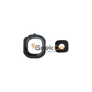 Τζαμάκι Κάμερας / Camera Glass Cover με πλαίσιο για Samsung Galaxy J7 2016  J710 Μαύρο