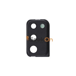 Τζαμάκι Κάμερας / Camera Glass Cover με πλαίσιο για Samsung Galaxy A41 A415 Μαύρο