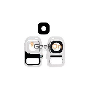 Τζαμάκι Κάμερας / Camera Glass Cover με πλαίσιο για Samsung Galaxy S7 Edge G935 Ασημένιο