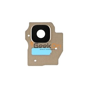 Τζαμάκι Κάμερας / Camera Glass Cover με πλαίσιο για Samsung Galaxy S8 Plus G955 Χρυσό