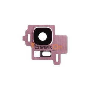 Τζαμάκι Κάμερας / Camera Glass Cover με πλαίσιο για Samsung Galaxy S8 Plus G955 Ροζ
