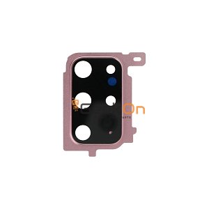 Τζαμάκι Κάμερας / Camera Glass Cover με πλαίσιο για Samsung Galaxy S20 Plus G985 G986 Cloud Pink