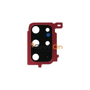 Τζαμάκι Κάμερας / Camera Glass Cover με πλαίσιο για Samsung Galaxy S20 Plus G985 G986 Aura Red