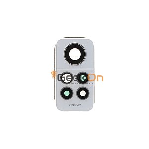 Τζαμάκι Κάμερας με Πλαίσιο / Back Camera Lens with Bezel Για Xiaomi Redmi Note 12 Pro 4G Polar White
