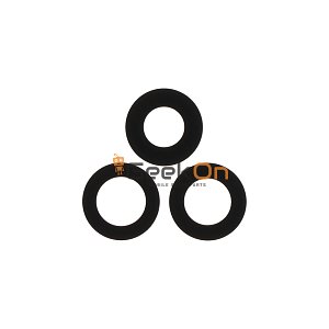 Τζαμάκι Κάμερας / Back Camera Lens για Samsung Galaxy Z Fold5 F946 Black (SET 3pcs)