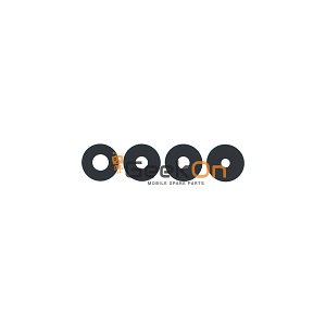 Small Τζαμάκι Κάμερας / Back Camera Lens για Xiaomi Poco X6 Pro Black (SET 4pcs)