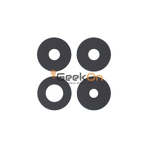 Τζαμάκι Κάμερας / Back Camera Lens για Xiaomi Redmi Note 14 Pro 4G Black (4pcs)