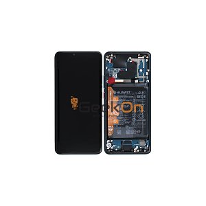 Γνήσια Οθόνη LCD και Μηχανισμός Αφής με Πλαίσιο και Μπαταρία για Huawei Mate 20 Pro 02352GGB Πράσινο (Service Pack)