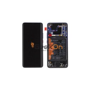 Γνήσια Οθόνη LCD και Μηχανισμός Αφής με Πλαίσιο και Μπαταρία για Huawei Mate 20 Pro 02352FRL Μαύρο (Service Pack)