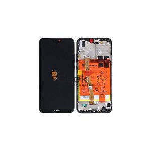 Γνήσια Οθόνη LCD και Μηχανισμός Αφής με Πλαίσιο και Μπαταρία για Huawei P20 Lite 02351VPR Μαύρο (Service Pack)