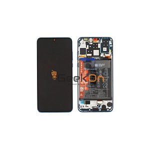 Γνήσια Οθόνη LCD και Μηχανισμός Αφής με Πλαίσιο και Μπαταρία για Huawei P30 Lite New Edition MAR-LX1B (48MP REAR CAMERA) 02353FQE Breathing Crystal (Service Pack)