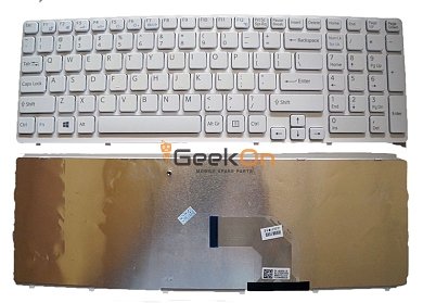 Πληκτρολόγιο με frame Sony Vaio SVE15 SVE17 Λευκό