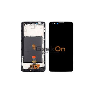 Οθόνη LCD και Μηχανισμός Αφης Με Πλαίσιο Για  LG Stylo 2 Stylus 2 LS775 K520 K540 K520DY Μαύρο