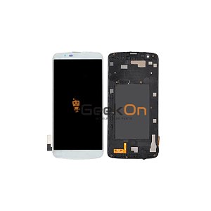 Οθόνη LCD και Μηχανισμός Αφης Με Πλαίσιο Για LG K7 K330 Λευκό