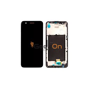 Οθόνη LCD και Μηχανισμός Αφης Με Πλαίσιο Για LG M250N K10 2017 Μαύρο