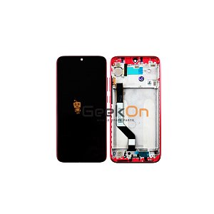 Γνήσια Οθόνη LCD και Μηχανισμός Αφής με Πλαίσιο για Xiaomi Redmi Note 7 5609100030C7 Gradient Red (Service Pack)