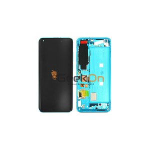 Γνήσια Οθόνη LCD και Μηχανισμός Αφής με Πλαίσιο για Xiaomi Mi 10 (C Version) 56000K00J200 Πράσινο (Service Pack)