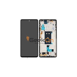 Γνήσια Οθόνη LCD και Μηχανισμός Αφής με Πλαίσιο για Xiaomi 11T Pro 5600040K3S00 Ασημί (Service Pack)