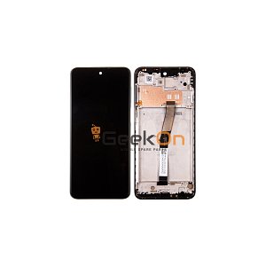 Γνήσια Οθόνη LCD και Μηχανισμός Αφής με Πλαίσιο για Xiaomi Redmi Note 9 Pro 560003J6B200 Interstellar Grey (Service Pack)