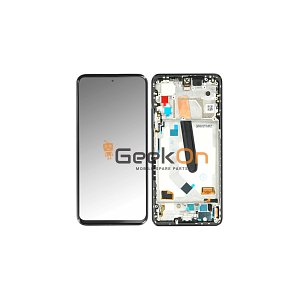 Γνήσια Οθόνη LCD και Μηχανισμός Αφής με Πλαίσιο για Xiaomi Mi 11i / Mi 11x Pro / Poco F3 5600030K1100 Μαύρο (Service Pack)