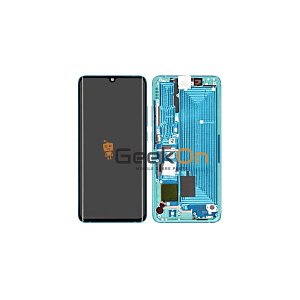 Γνήσια Οθόνη LCD και Μηχανισμός Αφής με Πλαίσιο για Xiaomi Mi Note 10/Note 10 Pro 56000100F400 Πράσινο (Service Pack)