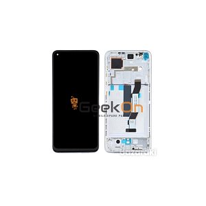 Γνήσια Οθόνη LCD και Μηχανισμός Αφής με Πλαίσιο για Xiaomi Mi 10T/10T Pro 5G 5600040J3S00 Ασημί (Service Pack)