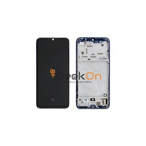 Γνήσια Οθόνη LCD και Μηχανισμός Αφής με Πλαίσιο για Xiaomi Mi A3 5610100380B6 Μπλε (Service Pack)