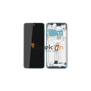 Γνήσια Οθόνη LCD και Μηχανισμός Αφής με Πλαίσιο για Xiaomi Redmi Note 9 Pro 560004J6B200 Πράσινο (Service Pack)