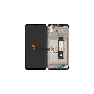 Γνήσια Οθόνη LCD και Μηχανισμός Αφής με Πλαίσιο για Xiaomi Redmi 9T 560001J19S00 Μαύρο (Service Pack)