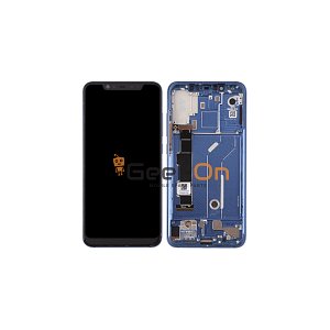 Γνήσια Οθόνη LCD και Μηχανισμός Αφής με Πλαίσιο για Xiaomi Mi 8 561010006033 Μπλε (Service Pack)