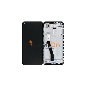 Γνήσια Οθόνη LCD και Μηχανισμός Αφής Με Πλαίσιο για Xiaomi Redmi Note 9 560003J15S00 Midnight Grey (Service Pack)