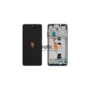 Γνήσια Οθόνη LCD και Μηχανισμός Αφής με Πλαίσιο για Xiaomi Poco X3 560002J20C00 Μπλε (Service Pack)