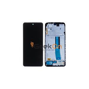 Γνήσια Οθόνη LCD και Μηχανισμός Αφής με Πλαίσιο για Xiaomi Redmi Note 11 4G 5600010K7T00 Μαύρο (Service Pack)