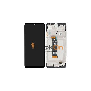 Γνήσια Οθόνη LCD και Μηχανισμός Αφής με Πλαίσιο για Xiaomi Poco M5 4G 2022 560001L19C00 Μαύρο (Service Pack)