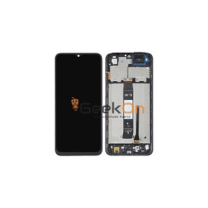 Γνήσια Οθόνη LCD και Μηχανισμός Αφής με Πλαίσιο για Xiaomi Redmi A2 / A2+ 4G 2023 560001C3S200 Μαύρο (Service Pack)