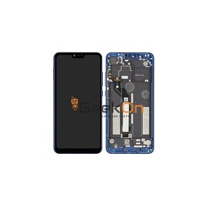 Γνήσια Οθόνη LCD και Μηχανισμός Αφής με Πλαίσιο για Xiaomi Mi 8 Lite 561010010033 Μπλε (Service Pack)