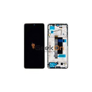 Γνήσια Οθόνη LCD και Μηχανισμός Αφής Με Πλαίσιο για Xiaomi Redmi Note 13 Pro 5G / Poco X6 5G 56000300N1600 Olive Green (Service Pack)