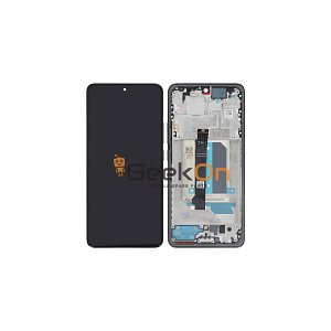 Γνήσια Οθόνη LCD και Μηχανισμός Αφής Με Πλαίσιο για Xiaomi Redmi Note 14 Pro Plus 5G 5600190O16U00 Black (Service Pack)