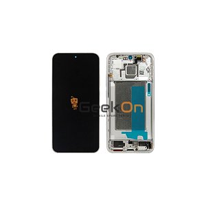 Γνήσια Οθόνη LCD και Μηχανισμός Αφής με Πλαίσιο για Xiaomi Poco F7 5G 5600260O10U00 Silver (Service Pack)