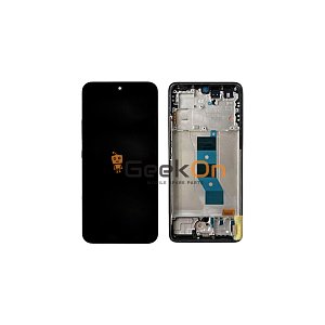 Γνήσια Οθόνη LCD και Μηχανισμός Αφής με Πλαίσιο για Xiaomi Poco M7 Pro 5G 5600080O17P00 Purple (Service Pack)