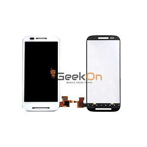 Οθόνη LCD και Μηχανισμός Αφης Για Motorola Moto E XT1021 / XT1022 / XT1025 Λευκό